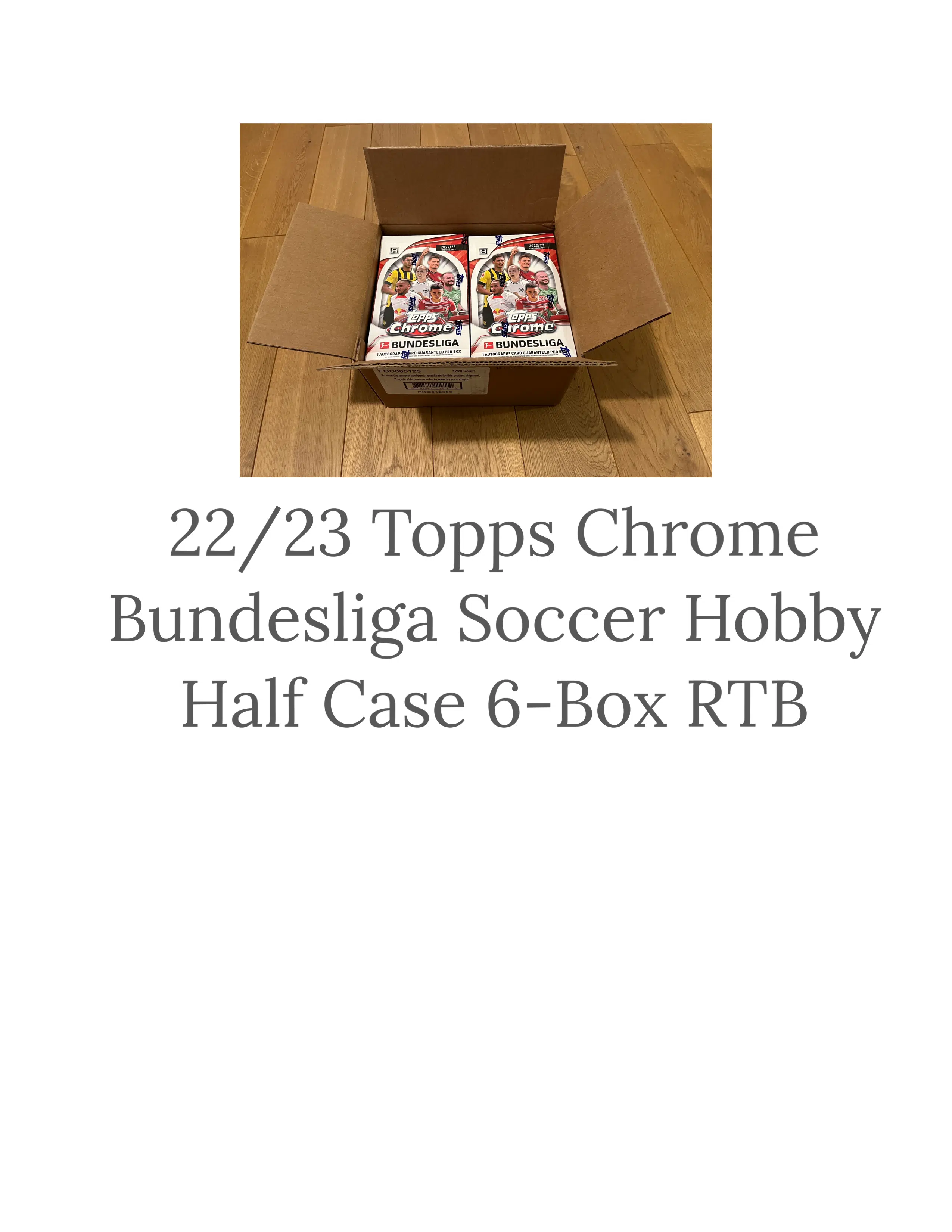 Voggt Watch Topps Chrome Bundesliga Box Half Case Rtb