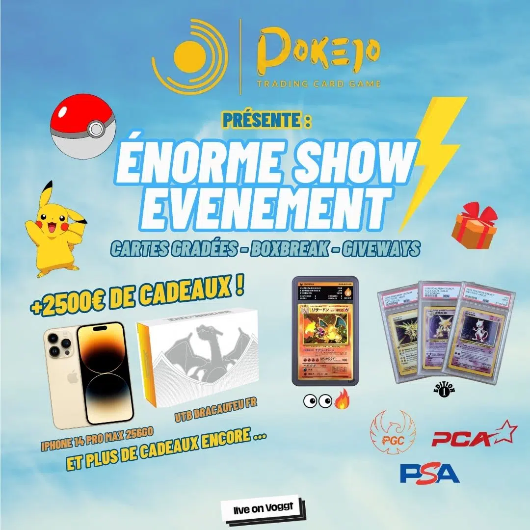 Voggt Watch L Enorme Show Evènement de Pokejo 2500 de cadeaux