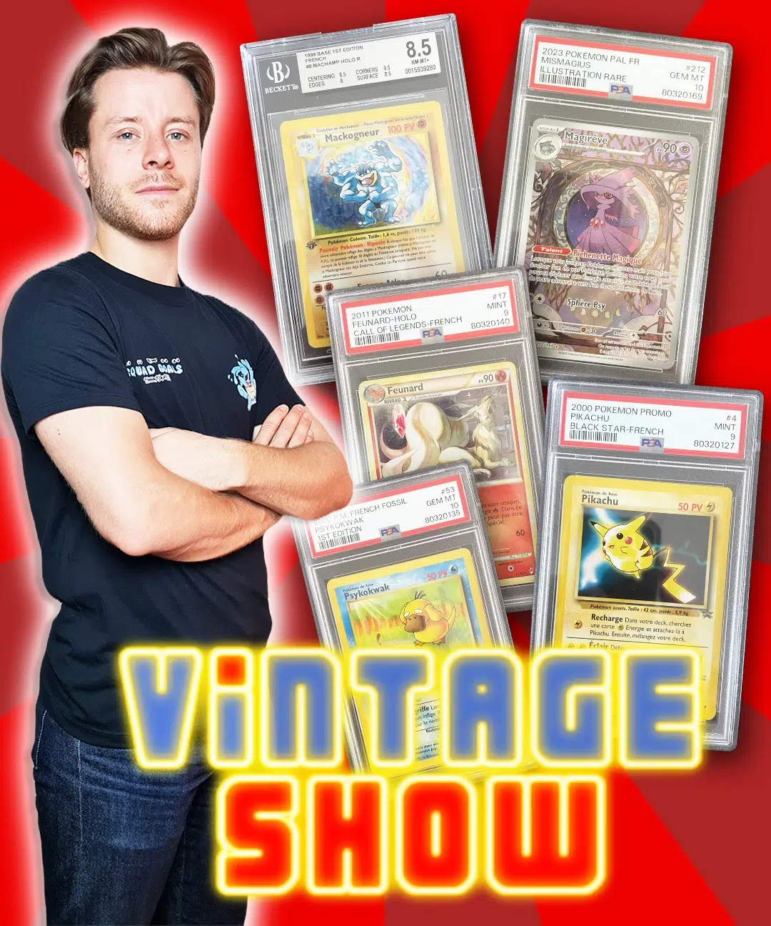 Voggt Watch Le Vintage Show Spécial cartes gradées PSA Booster L