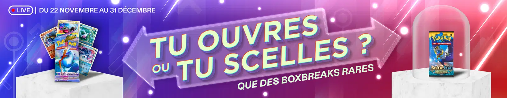 Tu ouvres ou tu scelles