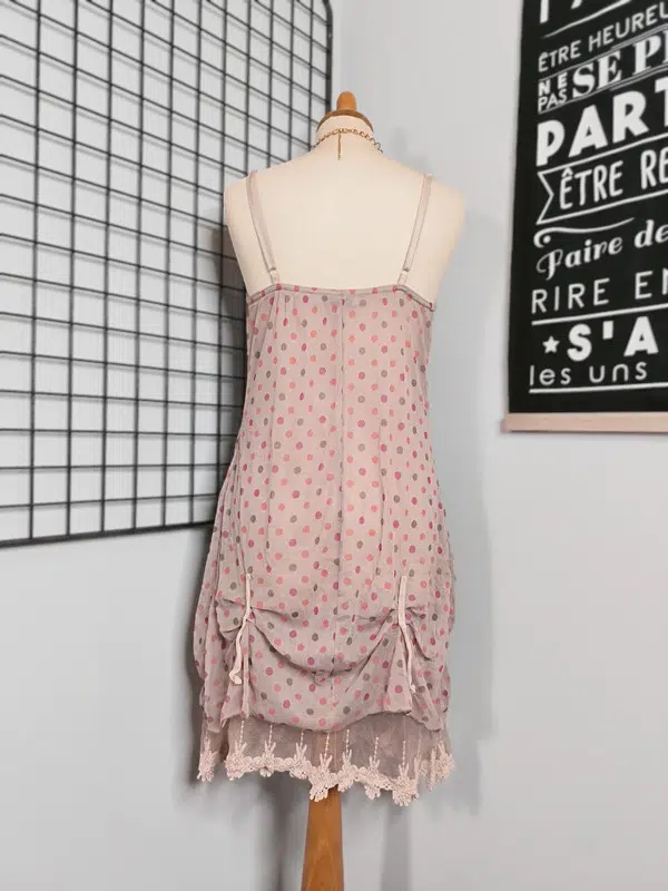 Robe Noire Et Mauve Quinze Heures Trente - Taille L, Occasion Très Bon état