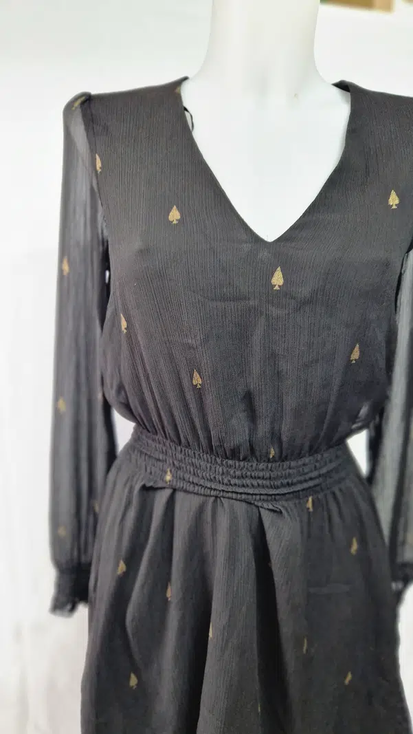 Robe Democracy Noire Et Or, Taille 2, Neuve Avec étiquettes