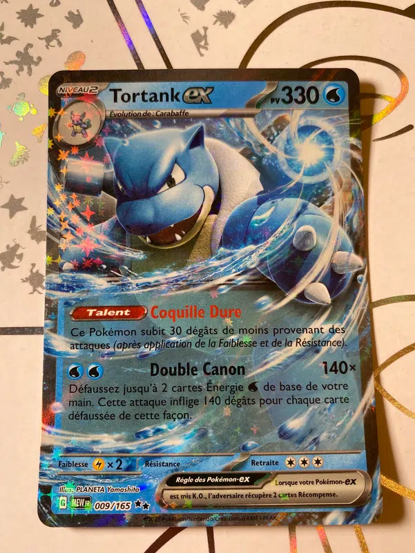 CARTE POKÉMON TORTANK Ex 9/165 Écarlate et Violet EV3.5 151 FR EUR 8,00
