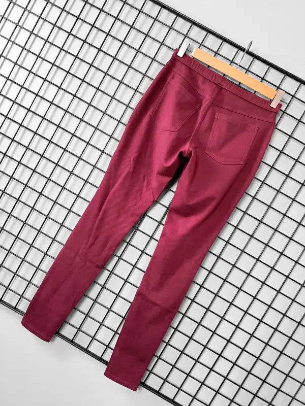 Jeggings Bershka Bordeaux/vin Doux Stretch - Taille M, Occasion Très Bon état
