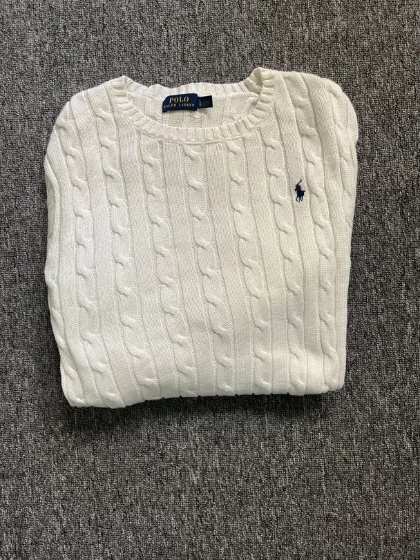Voggt buy pull torsadé ralph lauren blanc L