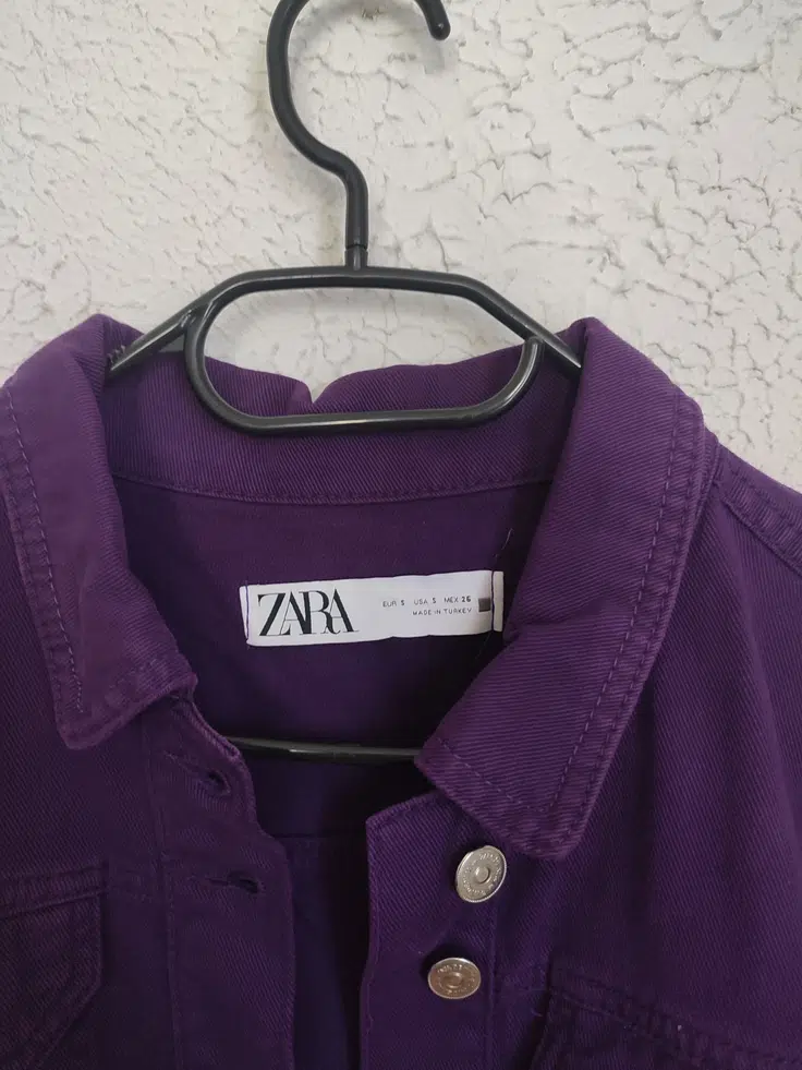 Voggt buy 11. Veste en jean zara violette T.S