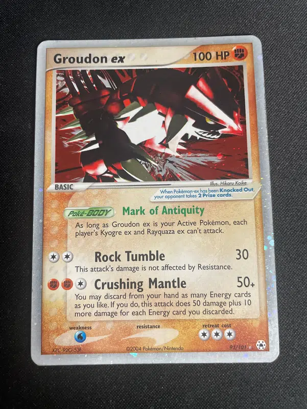 Voggt - buy Groudon Ex 93/101