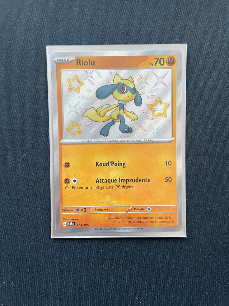 Riolu (PAF 173/91) - Écarlate et Violet - Destinées de Paldea | Pokémon TCG | Pokéos