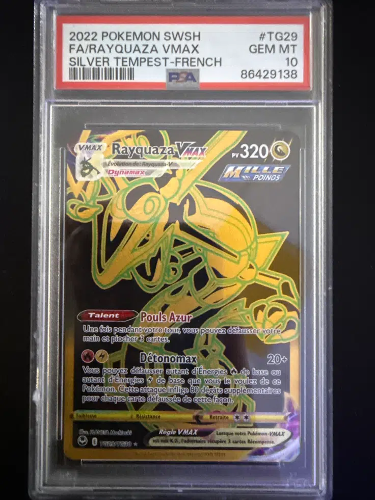 pokemon tcg silver tempest tg29 tg30 rayquaza vmax card Voggt cementing its place as a must Rayquaza VMAX PSA 10 Silver