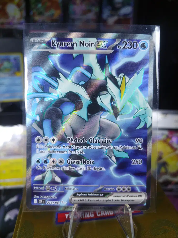 218 191 pokemon card 2024 SSP EN-Surging Sparks Black Kyurem EX #218 Ultra Rare PSA 9 ex has been Knocked Out Voggt - buy Carte Pokmon