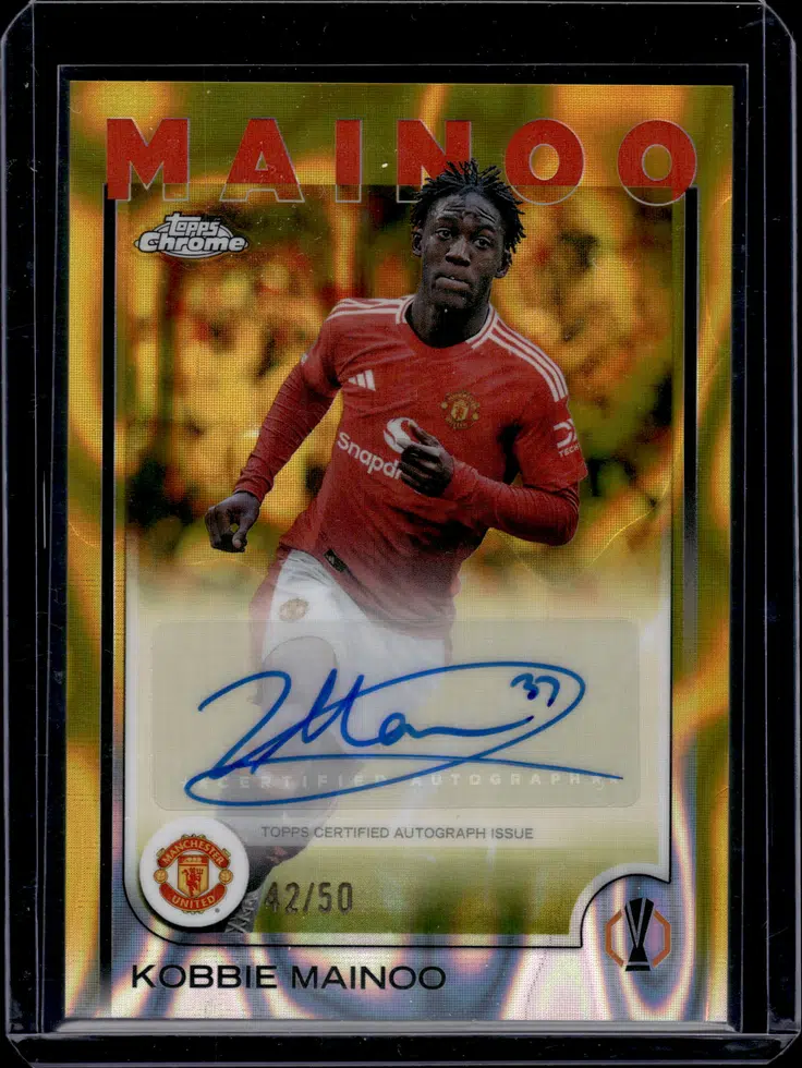 Voggt - buy Kobbie Mainoo 42/50 Autograph - Manchester United