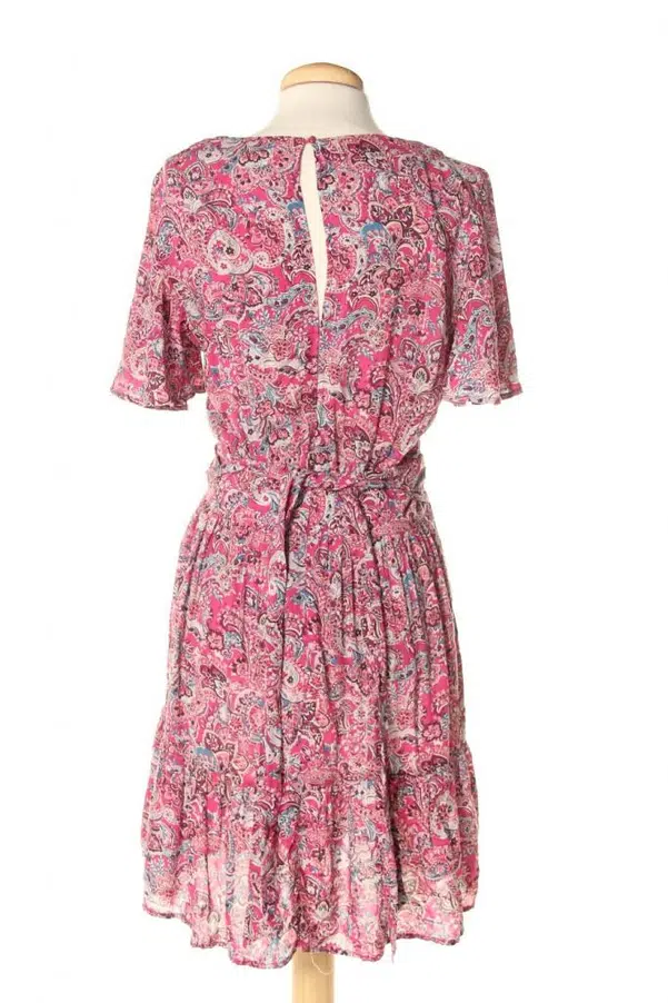 Robe Etam Taille 36 - Couleur Brique - Lyocell - Comme Neuve, Portée 1 Fois