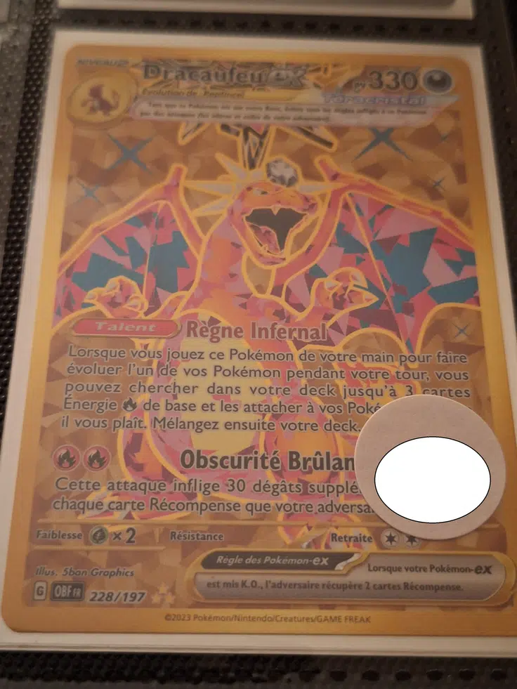 Voggt - buy Dracaufeu ex (OBF 228) GOLD + 2 drac pogo