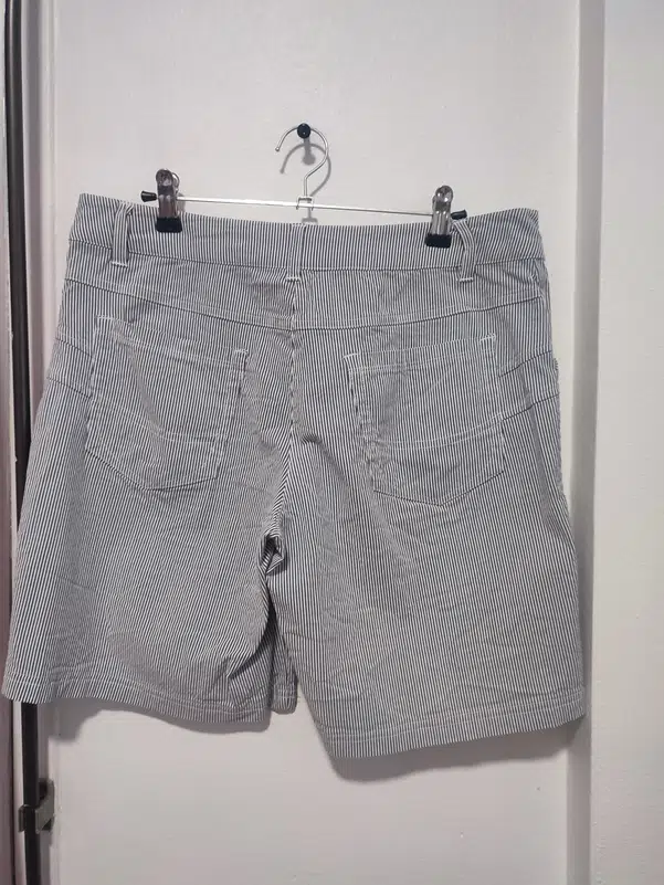 Short Ingni Japon Noir & Blanc Rayé - Taille M 34/36, Neuf Sans Étiquettes