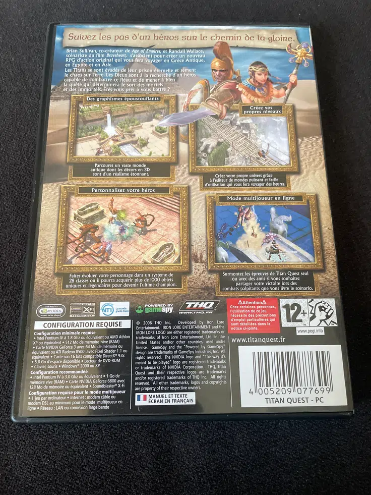 Jeu PC Titan Quest complet + Steelbook - Jeux vidéo
