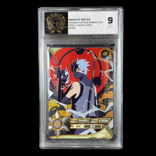 Voggt - buy CARTES NARUTO KAYOU KAKASHI HATAKE AR CHINOIS GRADED GP 9