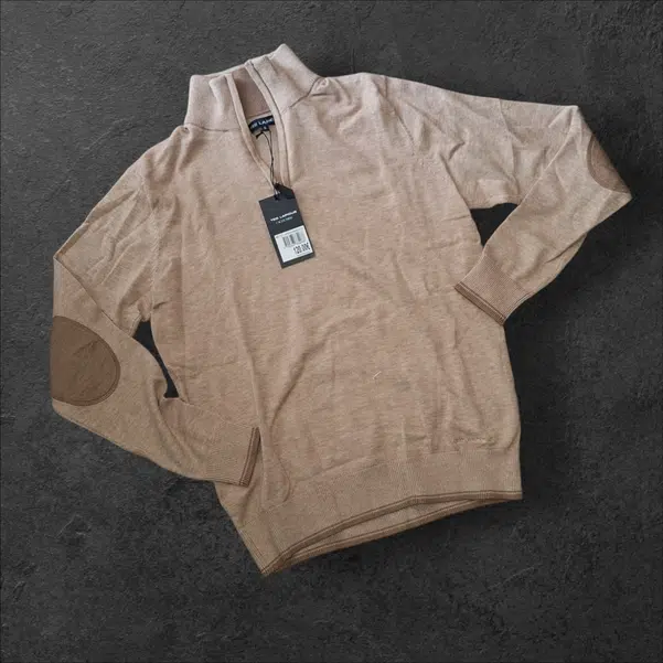 Pull Vintage TED LAPIDUS Pour Homme - Bleu - Taille XL - Acrylique/coton - Occasion Très Bon état