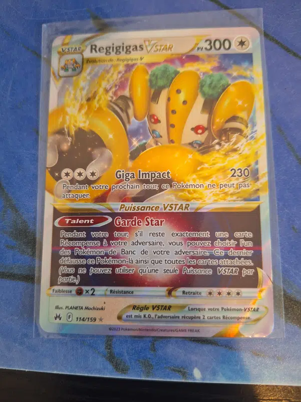 Coffret 10 Cartes Pokémon Regigigas VSTAR 114/159 - Série Ultraboost X Epée Et Bouclier - Français