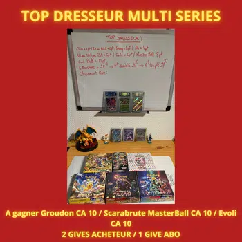 TD MULTI SERIES A GAGNER GROUDON CA10 / SCARABRUT CA10 / EVOLI CA 10