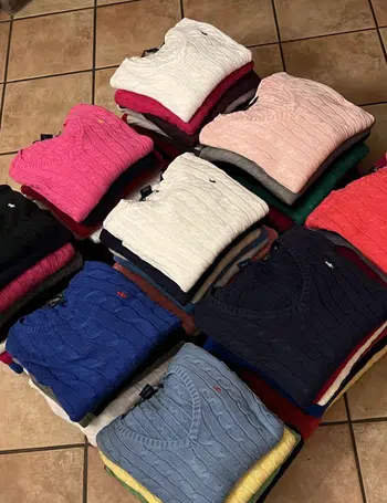 Grosse Marque : Carhartt, Ralph, TNF, Lacoste, Columbia, Lévis, Tommy streetwear-vintage