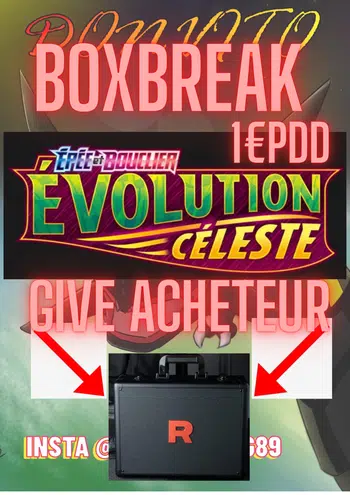 🐉🟢⚪Boxbreak Evolution Celeste 1€ PDD 🟢⚪🐉 🔴⚫Malette Rocket en Give acheteur ⚫🔴