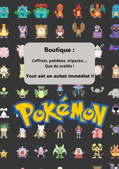 Boutique Pokémon - Scellés