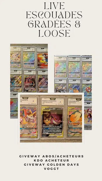 ✨️ GOLDEN DAYS ✨️ BIG LIVE 1€ PDD ESCOUADES FR GRADEES & LOOSE ✨️