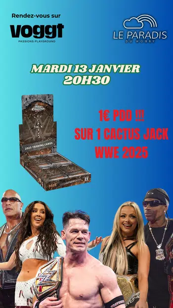 CACTUS JACK WWE 2025 !!!! 1€ PDD !!!!