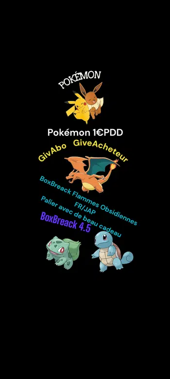 1€ PDD Carte unité/lot de cartes.. BoxBreack Flammes Obsidiennes etc etc