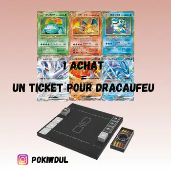 Dracaufeu classic Jap en tirage au sort ! Cartes mystères 100% Classic Jap