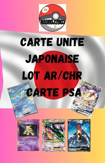 Carte à l'unité japonaise pokémon et one piece