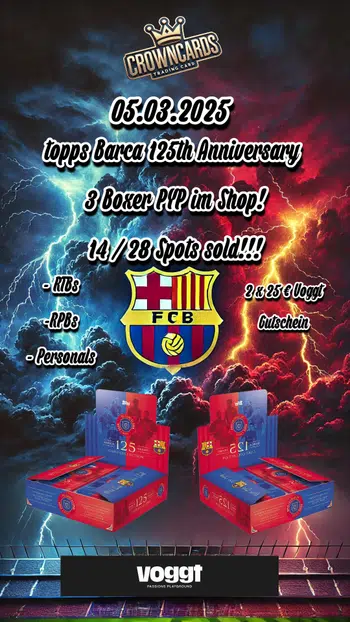 3 Boxer PYP topps Barca 125th / AC Daka/ RTB & RPB uvm