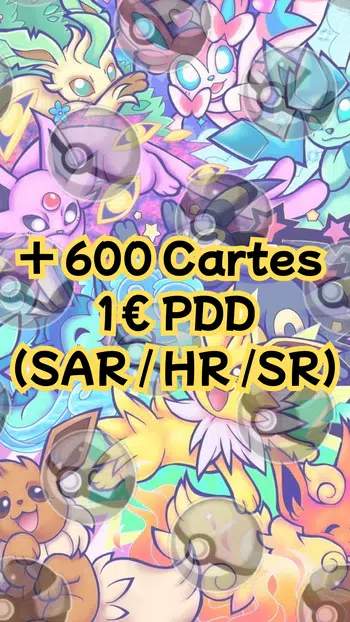 800 cartes et displays (PSA10/CHR/GX/SR/SAR/RAINBOW/GOLD...) 1€pdd✨