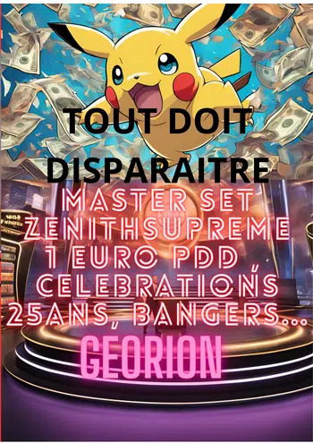 MASTER SET ZENITH SUPREME , CELEBRATION 25 ANS 1PDD ........