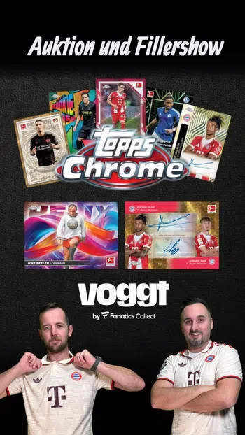 Bundesliga Chrome Auktionen und Filler für die Releaseparty