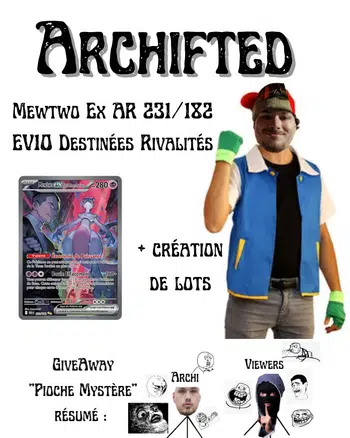 Mewtwo Ex AR 231/182 EV10 + Création de Lots