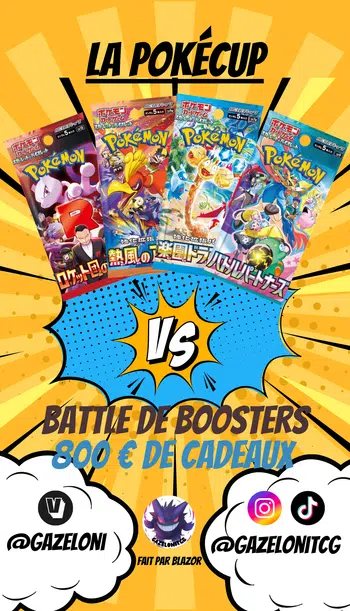 🔥800 € de cadeaux 🎁 à gagner dans la POKÉCUP 🔥