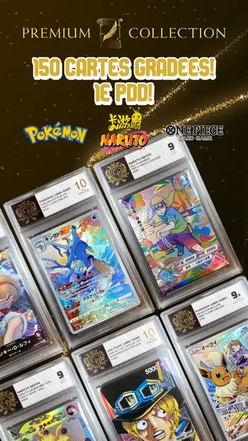 🔥1E PDD! 150 CARTES GRADEES POKEMON / NARUTO / ONE PIECE!🔥