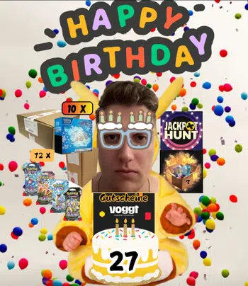 MB-Force Geburtstags Stream/ Unser guter Junge Marco wird 27 Jahre/ Single Cards Auction💥Jackpot Hunt 💥 Voggt Gutscheine non Stop