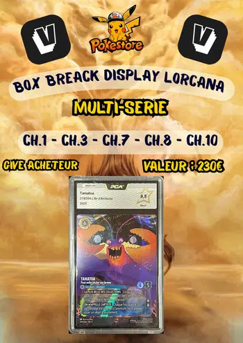 🔥   Méga Show Lorcana  🔥 Tamatoa Enchanté pca 9.5 en giv 🔥