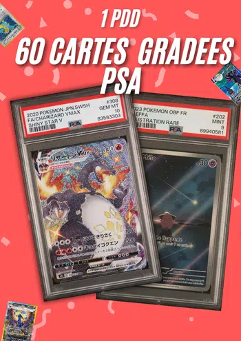 🚨🔥 60 CARTES GRADEES PSA 1 PDD 🚨🔥