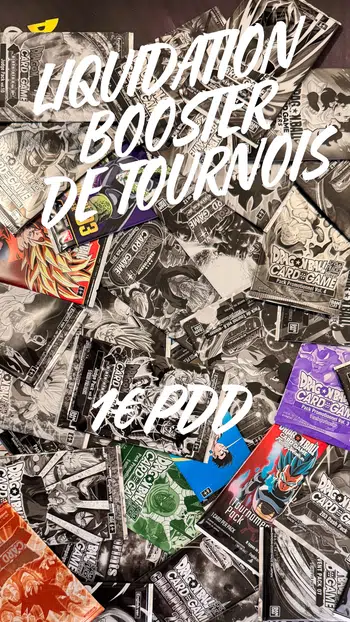 1€ PDD Booster de tournois et scellé Dragon ball super