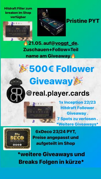 🔴🎉500€ Giveaways , Boxbreaks und gute Laune🎉🔴