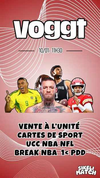 BREAK NBA 1€ PDD + CARTES DE SPORT UCC NBA NFL