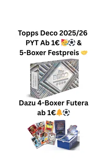 Deco 2025/26 Eskalation 🥳⚽️ & Futera ab 1€