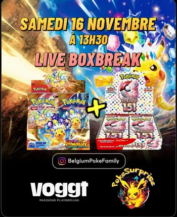 Live Boxbreak EV08 + 151 🇯🇵 + Coffrets à l'unité