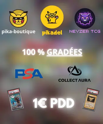 1€ PDD SHOW 100 %CARTES GRADÉES