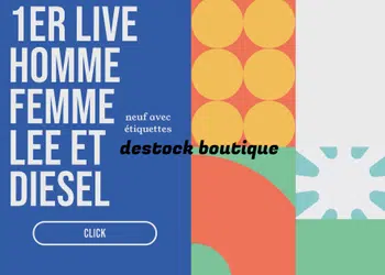 1er petit live - Neuf destock Diesel et Lee Homme Femme
