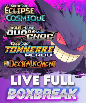 Le Vintage Show -> Boxbreak HGSS Déchaînement + Soleil et Lune Duo de Choc, Eclipse Cosmique et Tonnerre Perdue 😱🔥🤯😍
