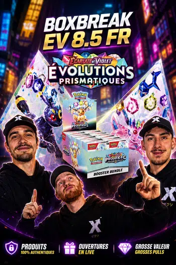 💎 EV8.5 ÉVOLUTIONS PRISMATIQUES — BOX BREAK DISPLAY DE BUNDLES 🔮